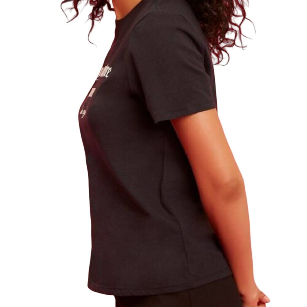 F21 x Juicy Couture Black Crewneck Embroidered T-Shirt Medium - Picture 3 of 8